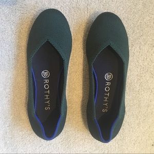 Rothy’s The Flat Emerald Green Size 7.5